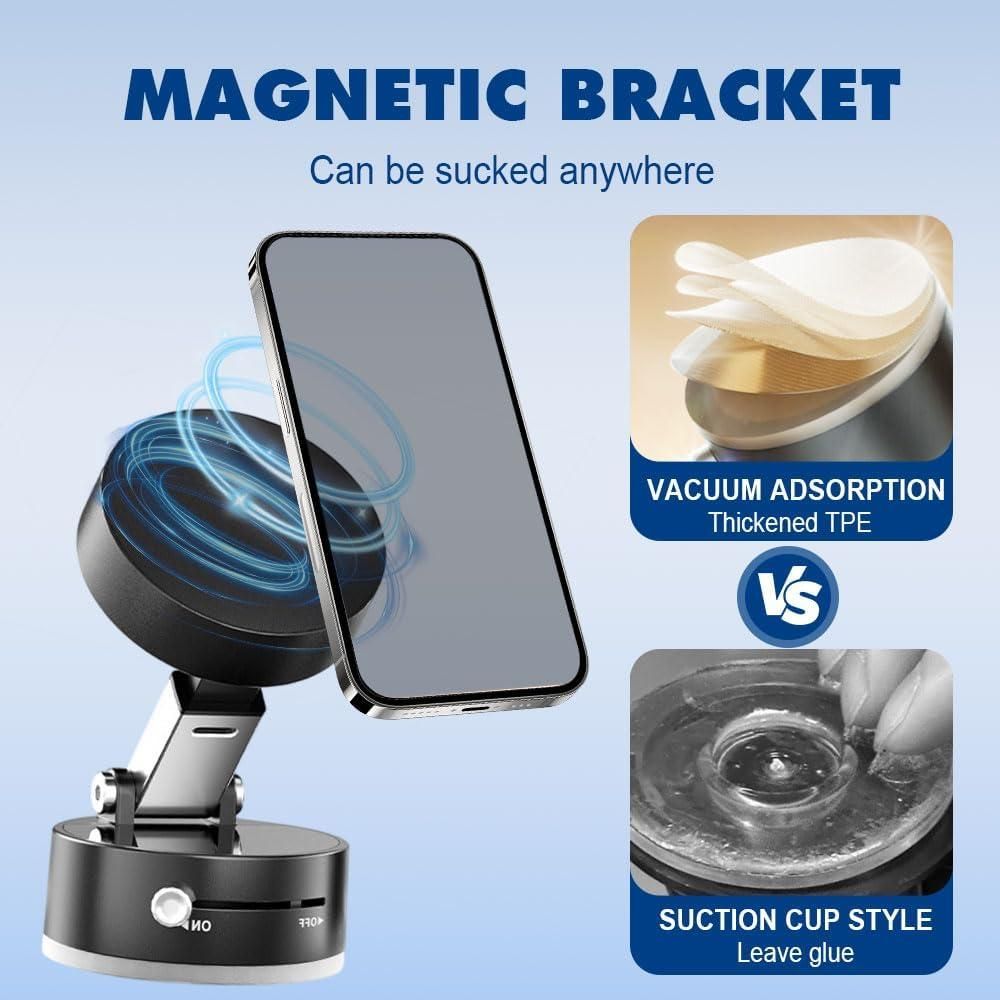 Vacuum Magnetic Suction Phone Holder by Trendyfyinds™