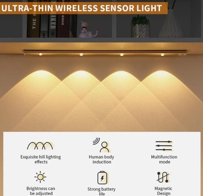 LED PIR Motion Sensor Cabinet With USB Rechargeble by Trendyfyinds™