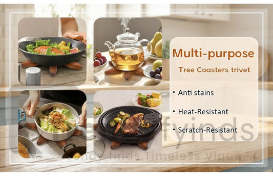 🌿 Why a Wooden Trivet Set is the Perfect Blend of Style & Utility for Your Kitchen