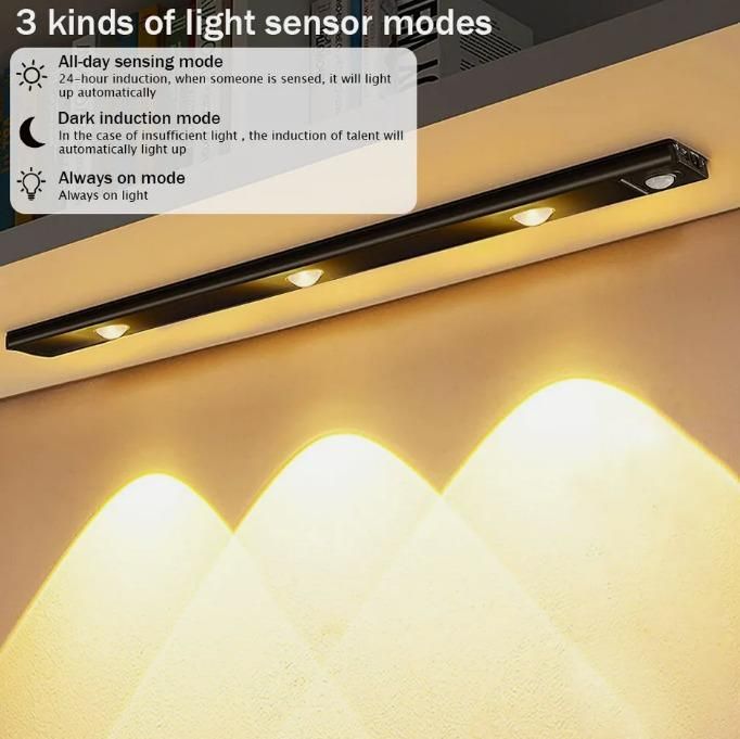 LED PIR Motion Sensor Cabinet  With USB Rechargeble by Trendyfyinds™