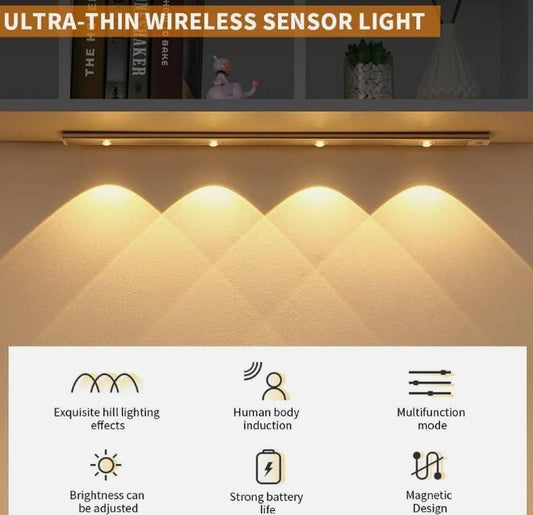 LED PIR Motion Sensor Cabinet  With USB Rechargeble by Trendyfyinds™